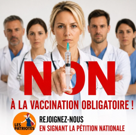 ChristinePP27's tweet photo. lespatriotes64
❌NON à la nouvelle vaccination obligatoire !
✅Résistance et désobéissance civique collective si nécessaire !
✅Rejoignez-nous en signant la pétition ▶️https://t.co/Pr7r0N5wlS https://t.co/0MuyfA0gsH