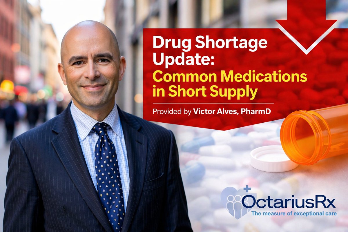 OctariusRx's tweet photo. Drug Shortages Update: July 2026

This week we are once again providing an update on the most recent drug shortages.

https://t.co/sHtmsxBd3M

#OctariusRx #PharmacyConsultants #DrugShortages #FDA #PatientSafety #MedicationManagement https://t.co/56ogfh6dQ0