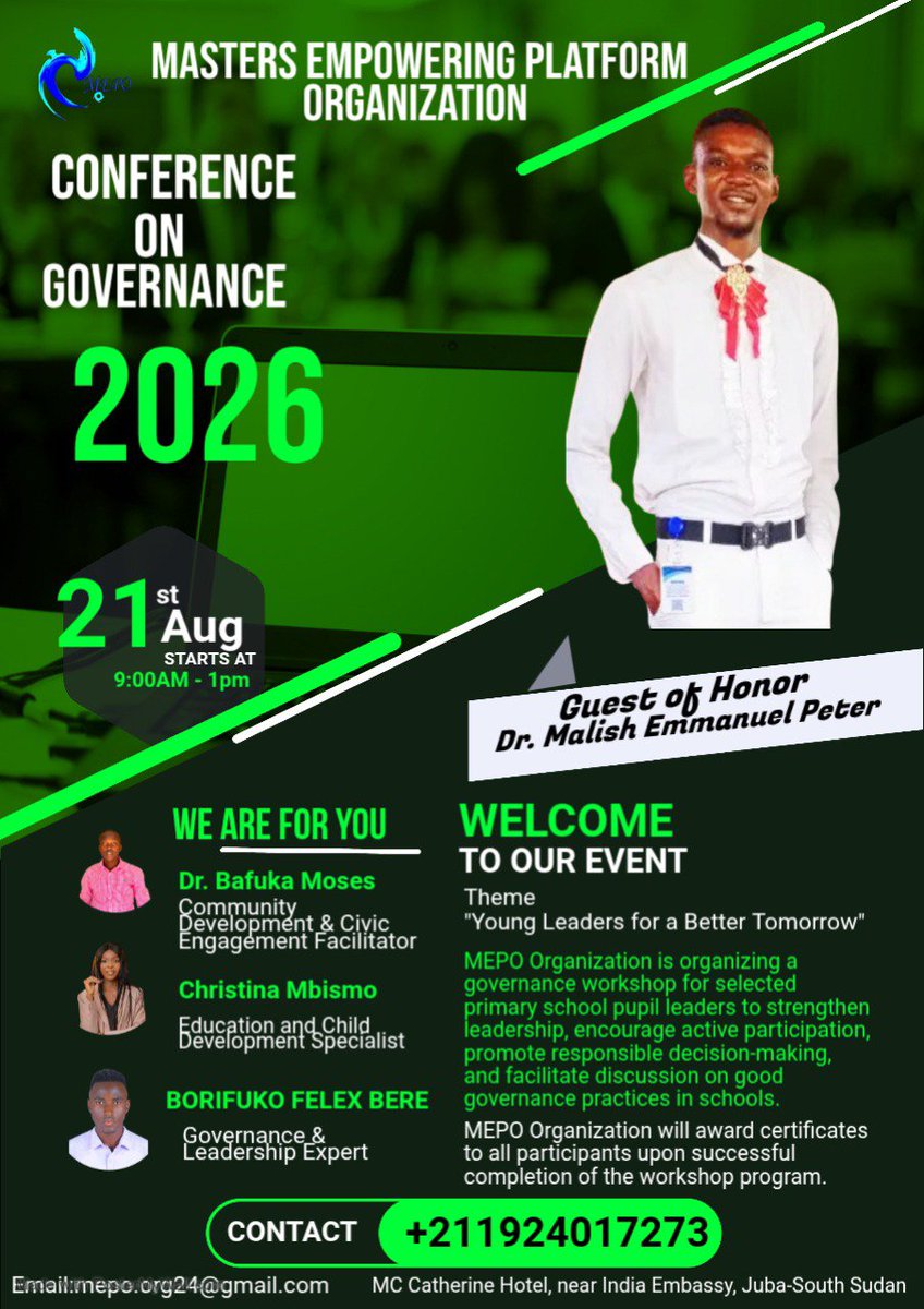 MepoOrg24's tweet photo. MEPO Organization is organizing a governance workshop for selected primary school pupil leaders to strengthen leadership, encourage active participation, promote responsible decision-making, and facilitate discussion on good governance practices in schools.https://t.co/TWL6uAxCOf https://t.co/EmpKIZrPnT