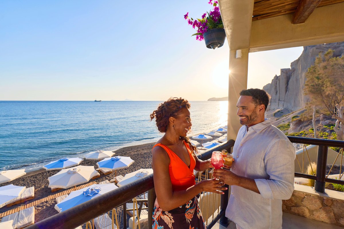 torealtammy's tweet photo. 🏖️ Discover the ultimate beach day at Royal Beach Club Santorini. Unwind on a secluded black sand beach, soak in panoramic Aegean views, and experience all the ways to relax, dine, and explore with Royal Caribbean.

✨ Ready to claim your spot in paradise? Message me at [email_ad https://t.co/DLUq950O5p