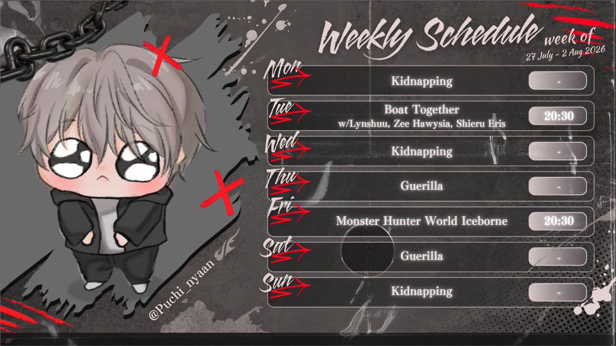 RystFlein's tweet photo. ☆ 𝚆𝚎𝚎𝚔𝚕𝚢 𝚂𝚌𝚑𝚎𝚍𝚞𝚕𝚎 ×͜×

⤹ 𝘏𝘢𝘴𝘩𝘵𝘢𝘨   
general » #fleinryst
live » #fleinlive
fanart » #artofryst
nsfw » #fleinnsfw
meme » #wtflein
clip » #fleinclip 

#vtuber #vtuberid https://t.co/VfUutoUieU