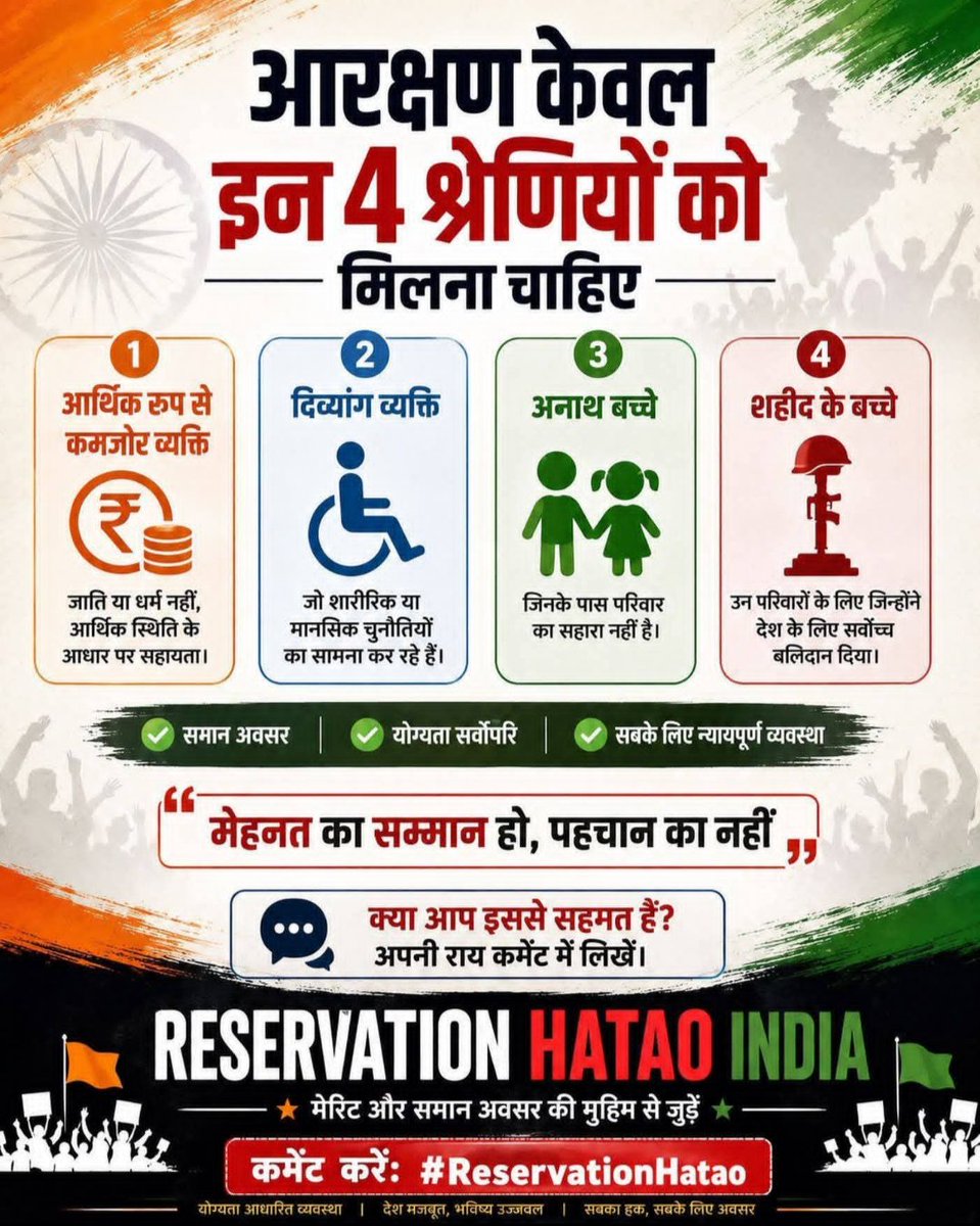 Mithun2111's tweet photo. #reservationhtaoindia https://t.co/PG0SCjblxq