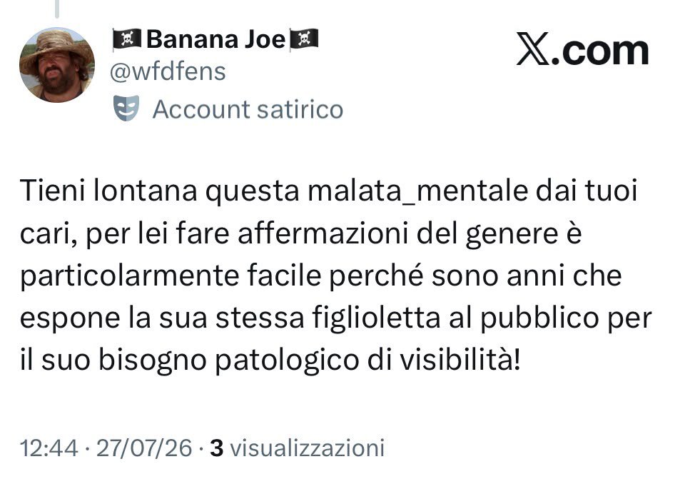 Samanthabrmv's tweet photo. Da che pulpito arriva la predica? Le foto di mia figlia le possono vedere solo i miei amici sia su fb che su IG
Nel vostro caso, invece, non solo avete reso pubblici i visi dei vostri figli, ma li avete anche messi alla mercé di gente poco affidabile, magari proprio come voi!😂🤦🏻‍♀️ https://t.co/h1JrTFGQT8