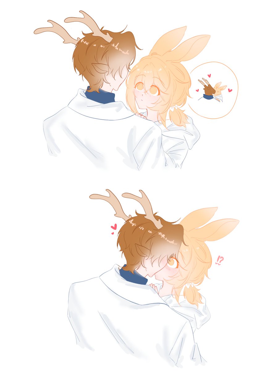 OutoftheBlv3's tweet photo. Idk how to draw furry so i drew them in human pls forgive me🥀🥺
#harltern #healthybunny #animalhospital https://t.co/lXXXXoLdKD