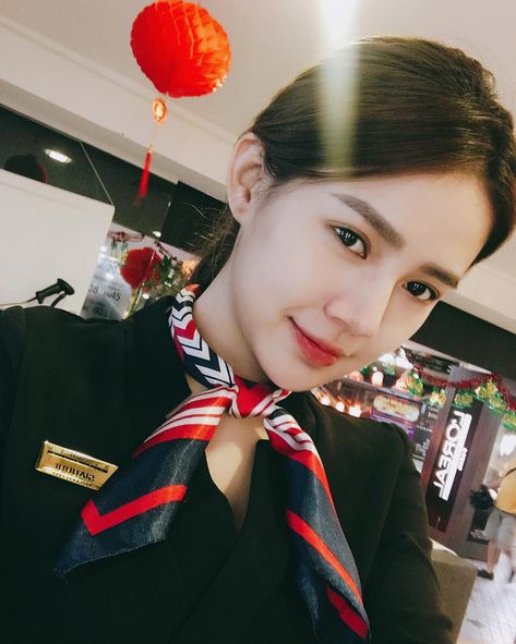 patixs's tweet photo. Flight attendant vibes on point sharp uniform, warm smile, and ready to serve top-notch service
hIh https://t.co/fJxgdo2uFB