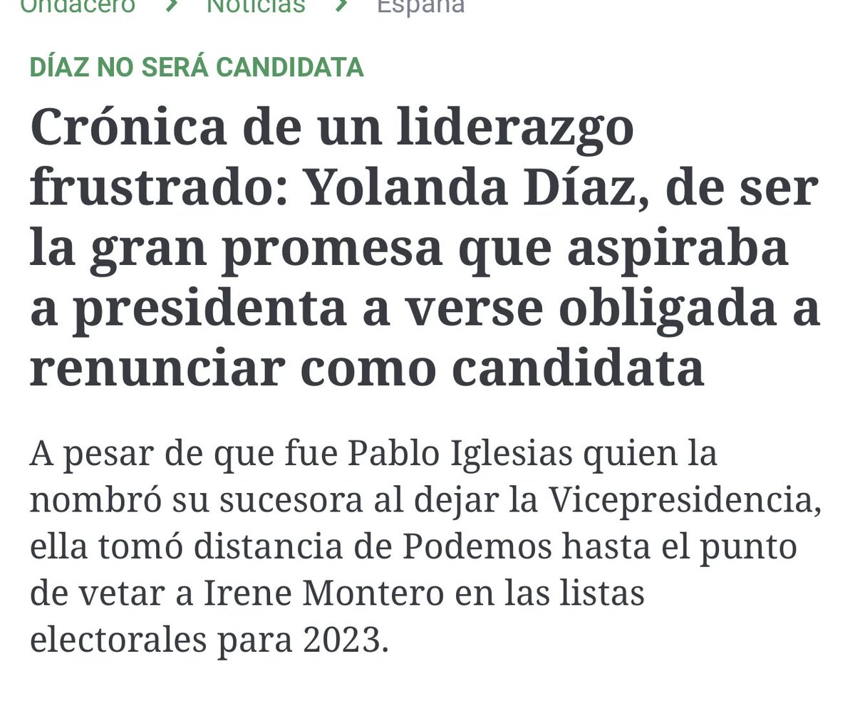 FragaC11's tweet photo. @juansotoivars @GomezPumar Ella no había aceptado el reto de llegar a ser presidenta de España ? Que pasó con aquello del NO a las Puertas Giratorias? https://t.co/333excgcEW