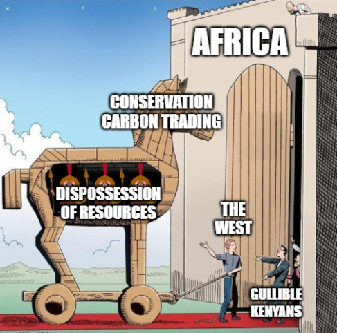 paddygituma's tweet photo. @polo_kimanii conservancies...niiice, getting a head start on the 2nd colonization i see...very smart, next target the carbon reparation people naskia pesa ya usaid yote inaenda huko https://t.co/9OTRxWtJmZ