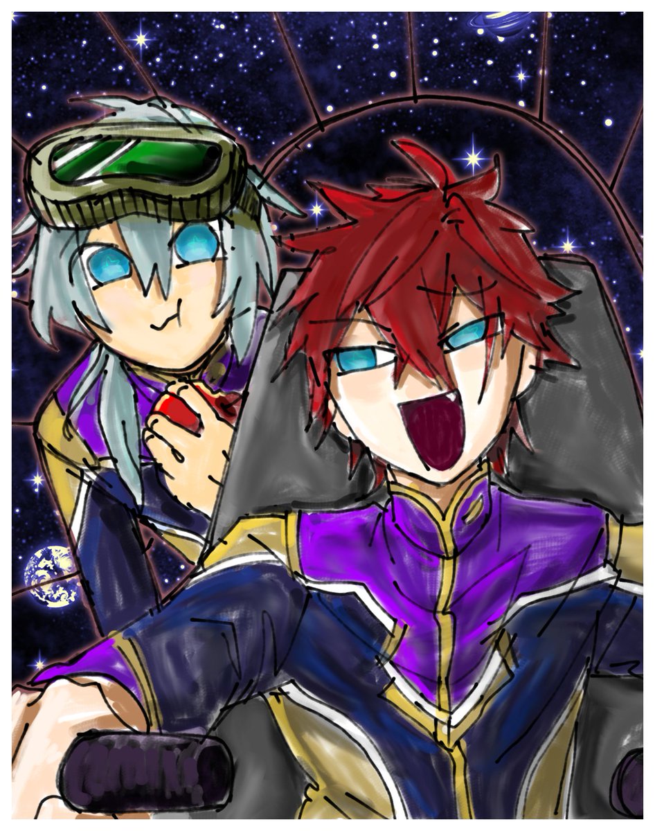 ENDLESSVD's tweet photo. 燐音とニキ https://t.co/9J0TYiTn4z