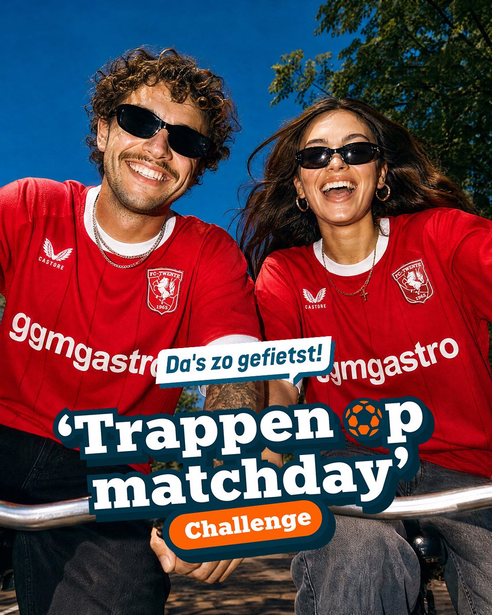 fctwente's tweet photo. 𝗩𝗮𝗻𝗮𝗳 𝗱𝗶𝘁 𝘀𝗲𝗶𝘇𝗼𝗲𝗻 𝘄𝗼𝗿𝗱𝘁 𝗷𝗼𝘂𝘄 𝗿𝗶𝘁 𝗻𝗮𝗮𝗿 𝗼𝗻𝘇𝗲 𝘁𝗵𝘂𝗶𝘀𝘄𝗲𝗱𝘀𝘁𝗿𝗶𝗷𝗱𝗲𝗻 𝗯𝗲𝗹𝗼𝗼𝗻𝗱! 🚲

👉 Stap op de fiets naar onze thuiswedstrijden en doe mee met Trappen op Matchday in de Da's zo gefietst-app. Maak kans op unieke clubitems en bijzondere supporterservaringen.

Kom je al op de fiets naar het stadion? Download de Da’s zo gefietst-app en haal vanaf nu nóg meer uit jouw rit. Pak je normaal de auto? Stap dan eens op de fiets en ontdek wat je kunt verdienen. 🔴

Meer weten? https://t.co/b2v90E5E0H

#FCTwente