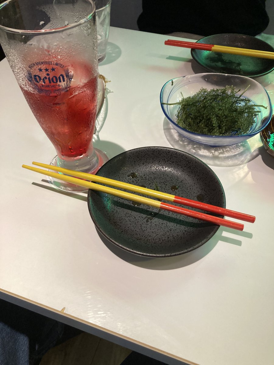 matsuko_8's tweet photo. 海ぶどう、結構好き😊 https://t.co/D29SQwFRRo