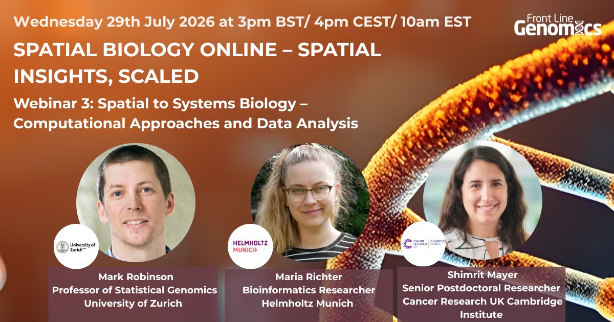 FLGenomics's tweet photo. Artificial intelligence and machine learning are increasingly being applied to spatial and histological data to identify patterns, infer cellular interactions and build predictive models of tissue behaviour. Find out more in our latest webinar: https://t.co/kRJJTFQnFO
#spatialbiology #genomics #AI