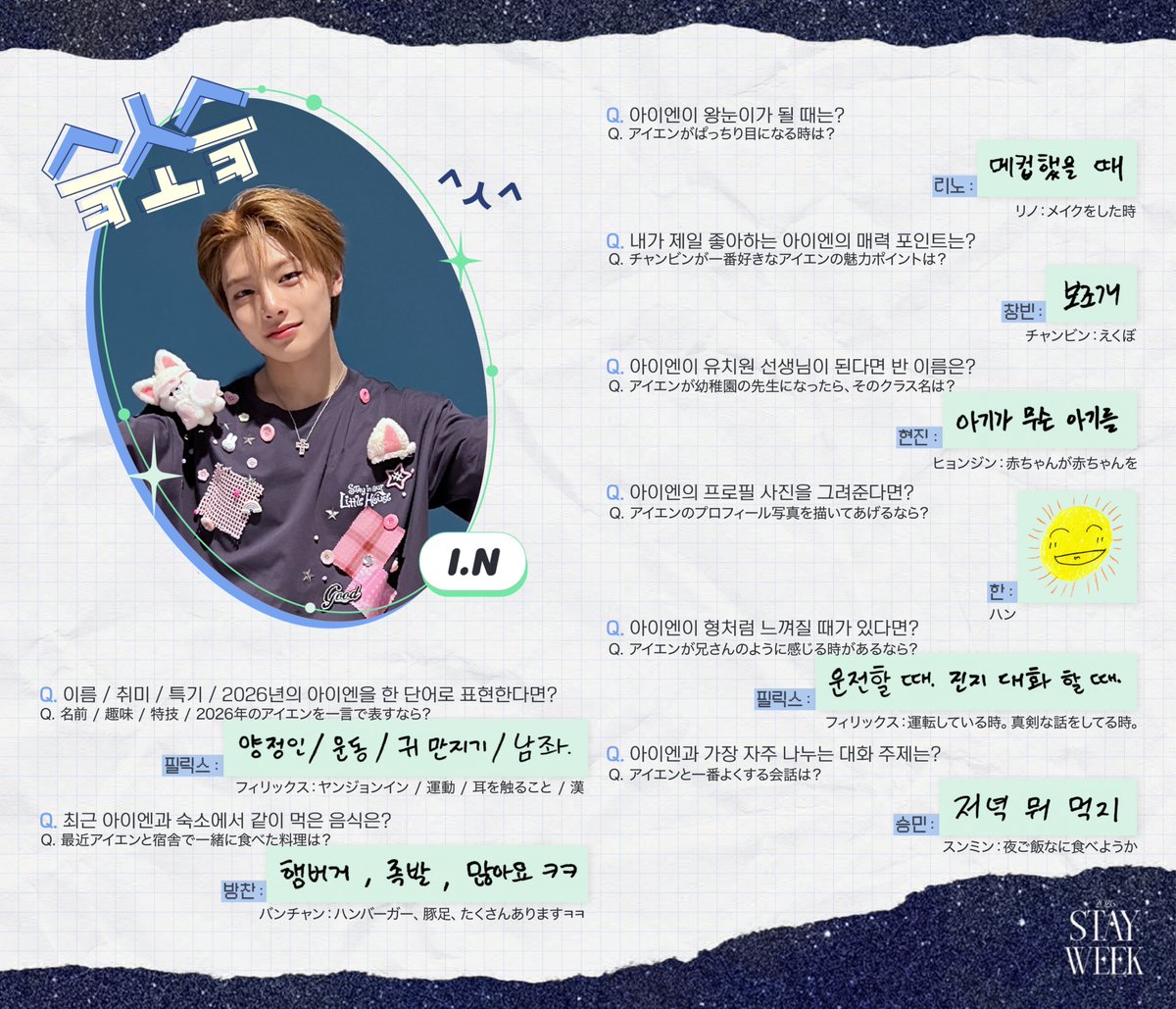 Stray_Kids_JP's tweet photo. 2026 STAYweeK
^ㅅ^ (슼소슼)
スキズが紹介するスキズ🩷

💌Japanese ver.

#ハン #HAN
#フィリックス #Felix
#スンミン #Seungmin
#アイエン #I_N https://t.co/ywXB8z8ieF