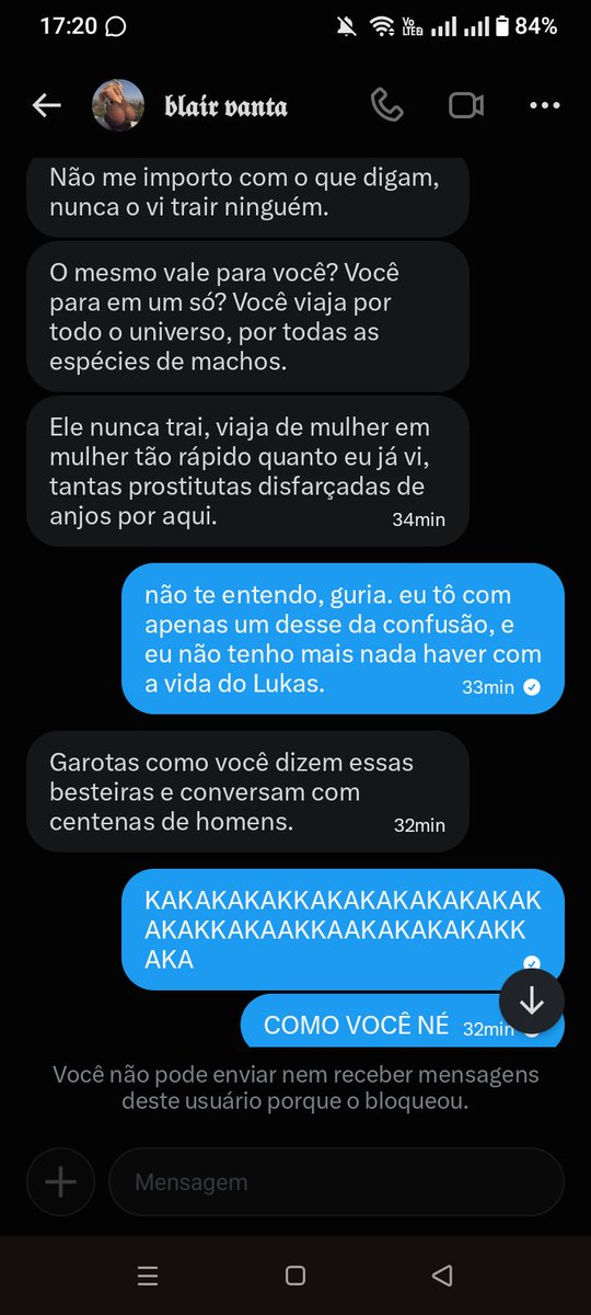bourtins's tweet photo. Eu ia ficar calada, até porque não sou de arrumar confusão. Há duas semanas, acabei bloqueando algumas pessoas por causa de uma situação, e pensava que tudo já estava esquecido. No entanto, veio essa garota me insultar por causa de homem. https://t.co/HSVlfDiV94