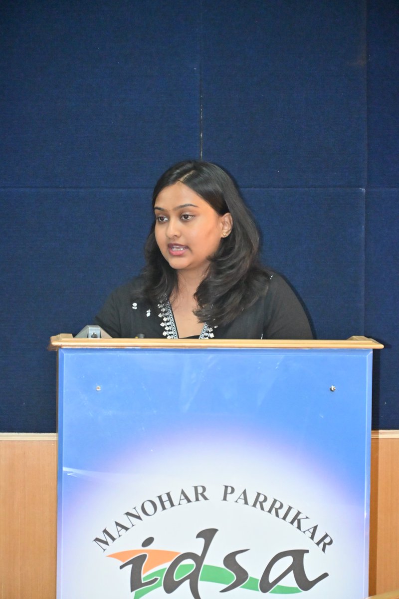IDSAIndia's tweet photo. .@SKumcha Research Analyst, spoke on Recent Political and Foreign Policy Developments in #Nepal at the Monday Morning Meeting at MP-IDSA. Dr Ashish Shukla, Associate Fellow, chaired the meeting. DG Amb. @Sujanchinoy and @IDSAIndia scholars participated in the lively discussion and Q&A session.