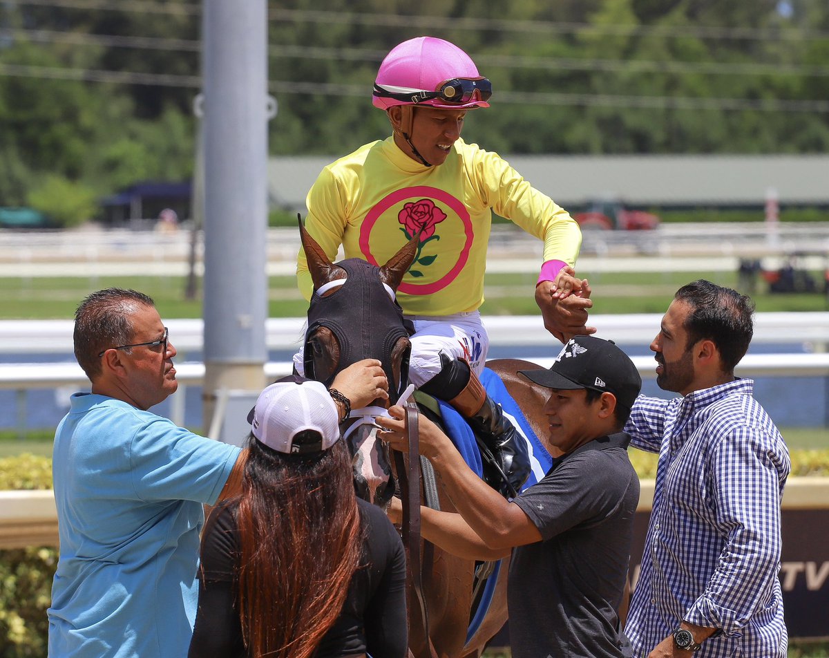 JFDAngelo's tweet photo. Severely Overpayin • Jose Gregorio Torrealba • Jose Francisco D’Angelo 

#GulfstreamPark | #RoyalPalmMeet | #HorseRacing https://t.co/Ro0W10d12D