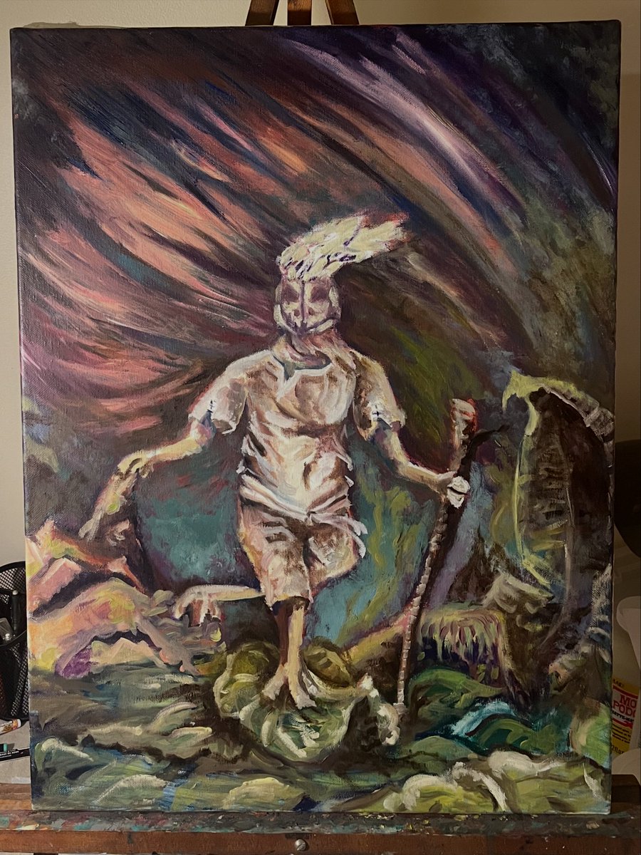 JaredmArtwork's tweet photo. @Gongaga_keik First is my current WIP. I work traditional, mostly ink and oil. #artmoots ? https://t.co/pzvhVa0AWt
