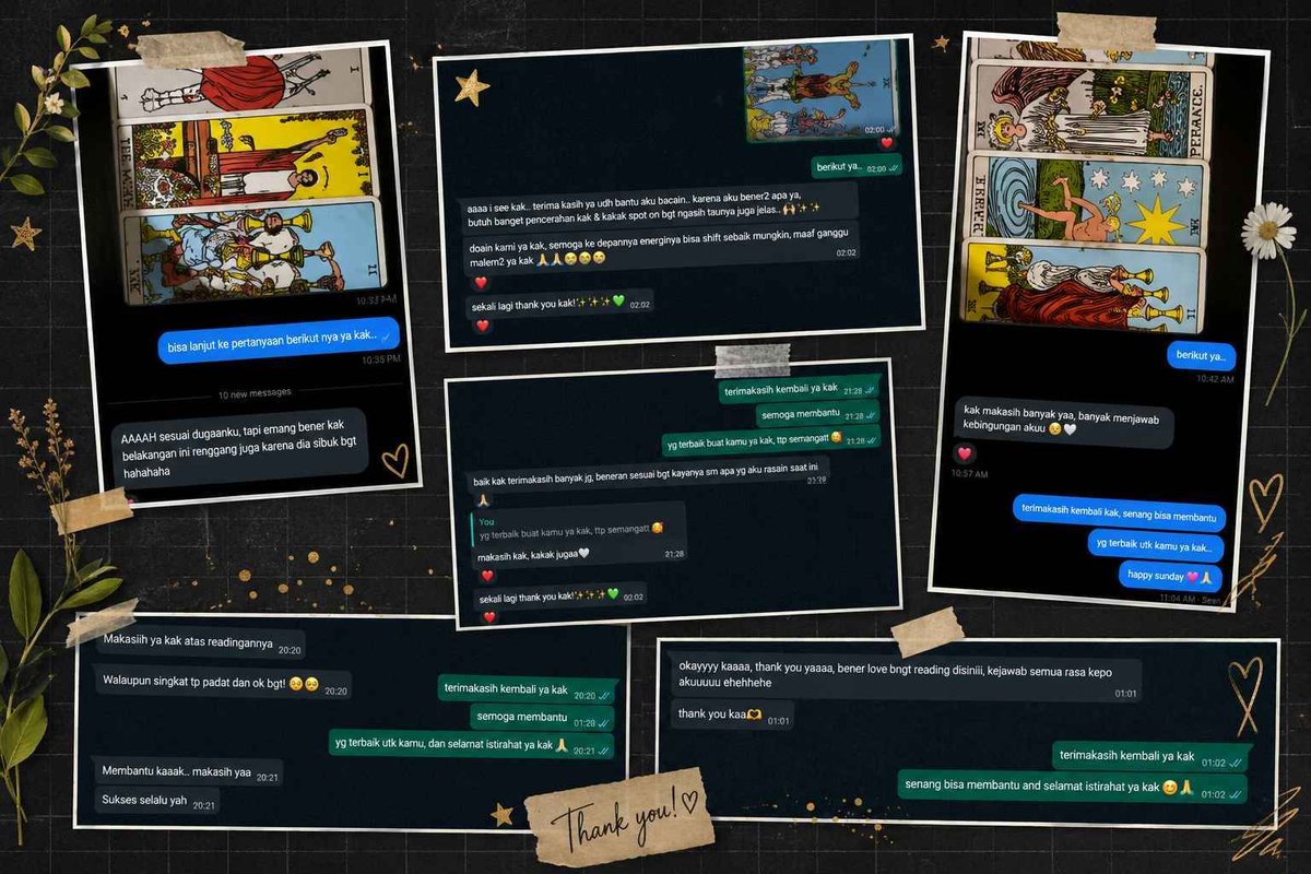 Alexis_990's tweet photo. Halo, buat kamu yg mau baca tarot dan butuh advice aku masih avail ya untuk sesi interactive &amp; non interactive 🌟 🤩
#zonauang #jasatarot #zonajajan https://t.co/6064QrKDwD
