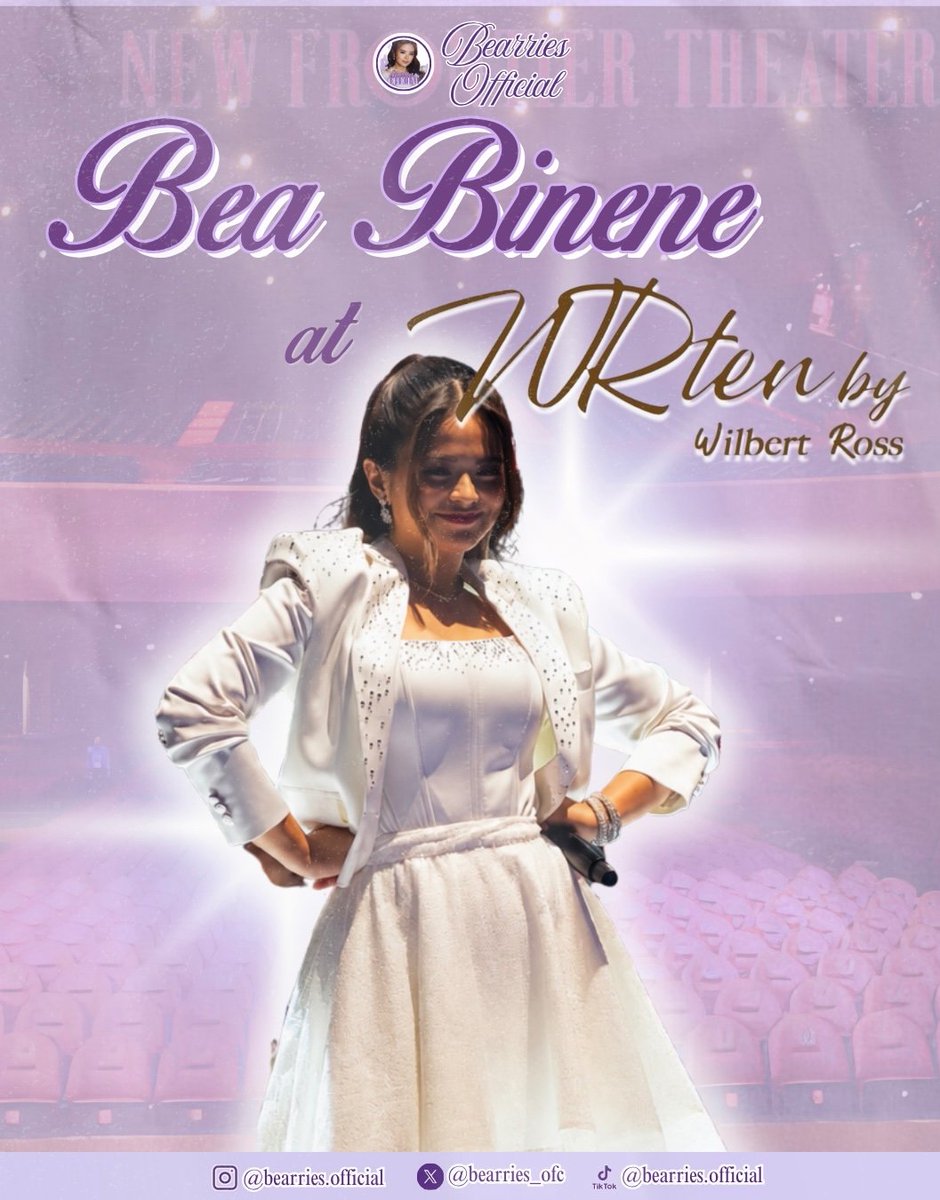 bearries_ofc's tweet photo. URONG SULONG KA, BAKIT KA GANYAN? ✨️

Bea Binene graced the stage once again to perform Urong Sulong — her iconic platinum hit single originally released in August 2012 alongside Wilbert Ross, bringing back all the beloved memories and magic we’ve missed. 
 
A huge and heartfelt congratulations to our multimedia wonder, Wilbert Ross for his first-ever concert and celebrating his 10th Anniversary in the industry! This WRTEN concert was such a remarkable milestone, filled with love, passion, and manifestation. 

WRTEN BY WILBERT ROSS

#BeaBinene | #WilBea | #WRMultimediaWonder | #WilbertRoss | #bearriesofficial