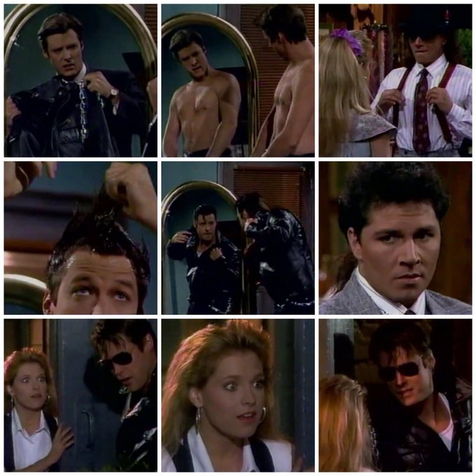 Daysofour_Lives's tweet photo. #OnThisDay in 1989, Jennifer gave Emilio a makeover as Jack also decided to change his image #JnJ #ClassicDays #Days #DaysofourLives https://t.co/jUrrXjCBIm