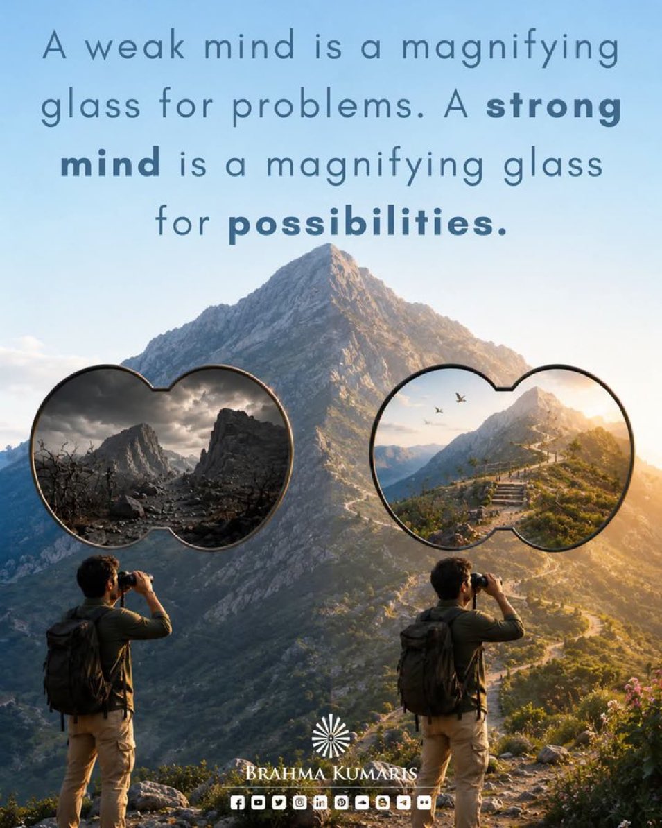 bk_toronto's tweet photo. A strong mind doesn't live in a different world.

It simply sees the same world differently.

Where others see only obstacles, it notices possibilities.
Where others stop, it looks for another path.
Where others lose hope, it quietly searches for the next step. https://t.co/9GfR8KsCDs
