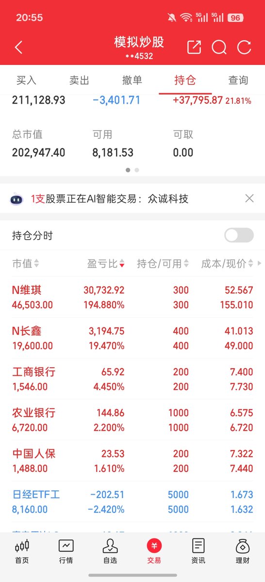 Holydomin's tweet photo. 好消息:买了
坏消息:是模拟盘 https://t.co/4FEP71QpQw