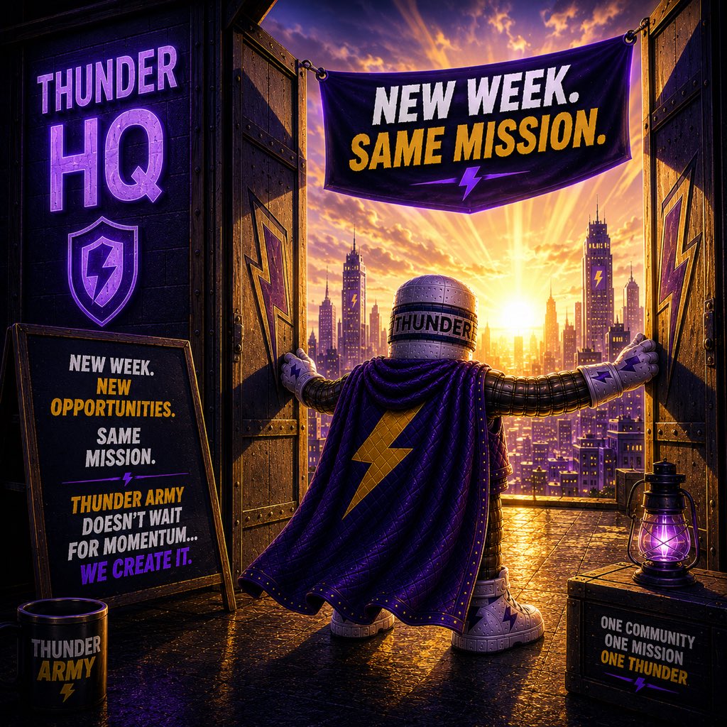 thunder__pants's tweet photo. New week.

New opportunities.

Same mission.

Thunder Army doesn’t wait for momentum…

We create it. ⚡🩲 https://t.co/sLpfbIPqQG