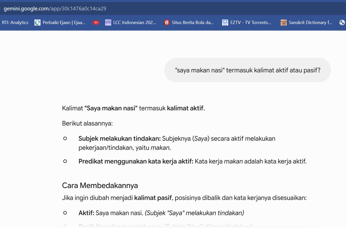 icukprayogi's tweet photo. Mau tahu begonya AI menganalisis? Ini soal sintaksis anak S-1, tapi Gemini tidak bisa menjawab dengan benar. Wkkkk https://t.co/Lh1GBidpZt