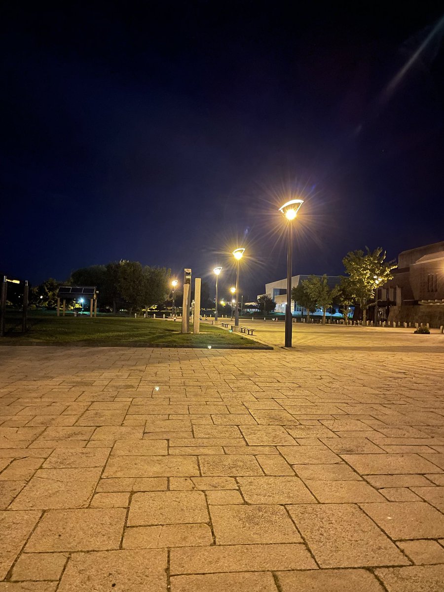 tthosatt's tweet photo. 仕事終わりに、ぶらぶらしたくなり夜の公園を散歩してきました。川や林がありちょっと広すぎるのですが。カエルが鳴いてる中をぶらぶらと。特に何も無かったのですが。遠くの車の音、仕事帰りの人の話し声、木の上の鳥の声などを聞きながらトコトコ歩いてました。帰るかな。 https://t.co/DnMXpjN5RF
