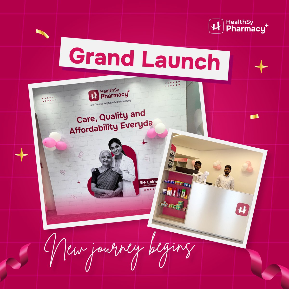 heltsypharmacy's tweet photo. HealthSy Pharmacy is proud to open its doors in Jubilee Hills, Hyderabad. 🎉

Celebrate with FLAT 23% OFF on MRP for Medicines* 💊

📍 Visit us and experience trusted healthcare: https://t.co/AXtbJQqw6t

#storelaunch #jubileehills #hyderabad #newstoreopening #healthsypharmacy https://t.co/Jyx3FgWrws