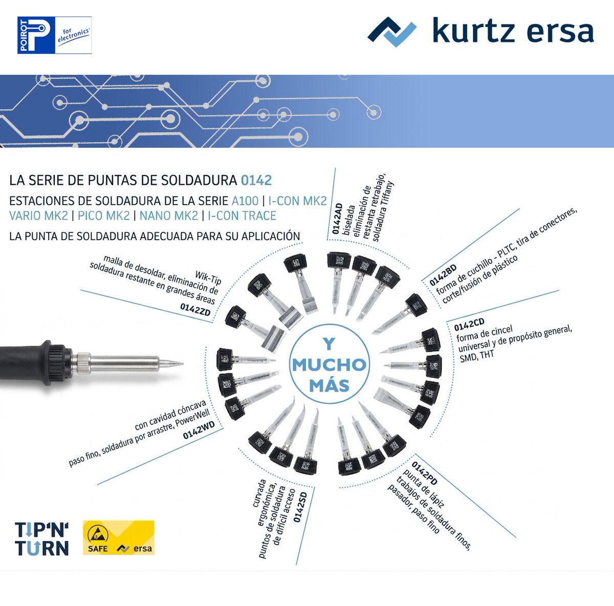 ChilePoirot's tweet photo. La nueva generación de puntas Ersa ahora es mucho más fácil de instalar.
Con su tecnolog+ia patentada Tip&amp;Turn puedes cambiar tus puntas en sólo un pa rde segundos.
Esto agiliza mucho más tu trabajo y hace tu desempeño mucho mejor aun.
Descubrelas sólo en https://t.co/hcxH417lM8 https://t.co/UX8GBgCeJx