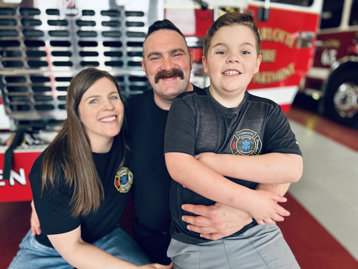 charlottefire's tweet photo. Firefighter Nate Powell never expected recognition for sharing his family’s autism journey. He simply wanted other families to know they were not alone.

That decision grew into advocacy, community support and a fundraiser that generated nearly $13,000 to provide communication devices and adaptive resources for children on the autism spectrum.

The Rotary Club of North Charlotte has now presented Powell with its 44th annual Community Service Above Self Award and named him a Paul Harris Fellow.

“Nate represents the very best of Charlotte Fire,” Fire Chief @RegE_TJohnson  said. “His humility, compassion and commitment to serving others extend far beyond his work on Engine 42.”

Powell accepted the recognition surrounded by his Firehouse 42 family, crediting his fellow firefighters for supporting him every step of the way.
Read the full story: https://t.co/6G3QUq6LPB