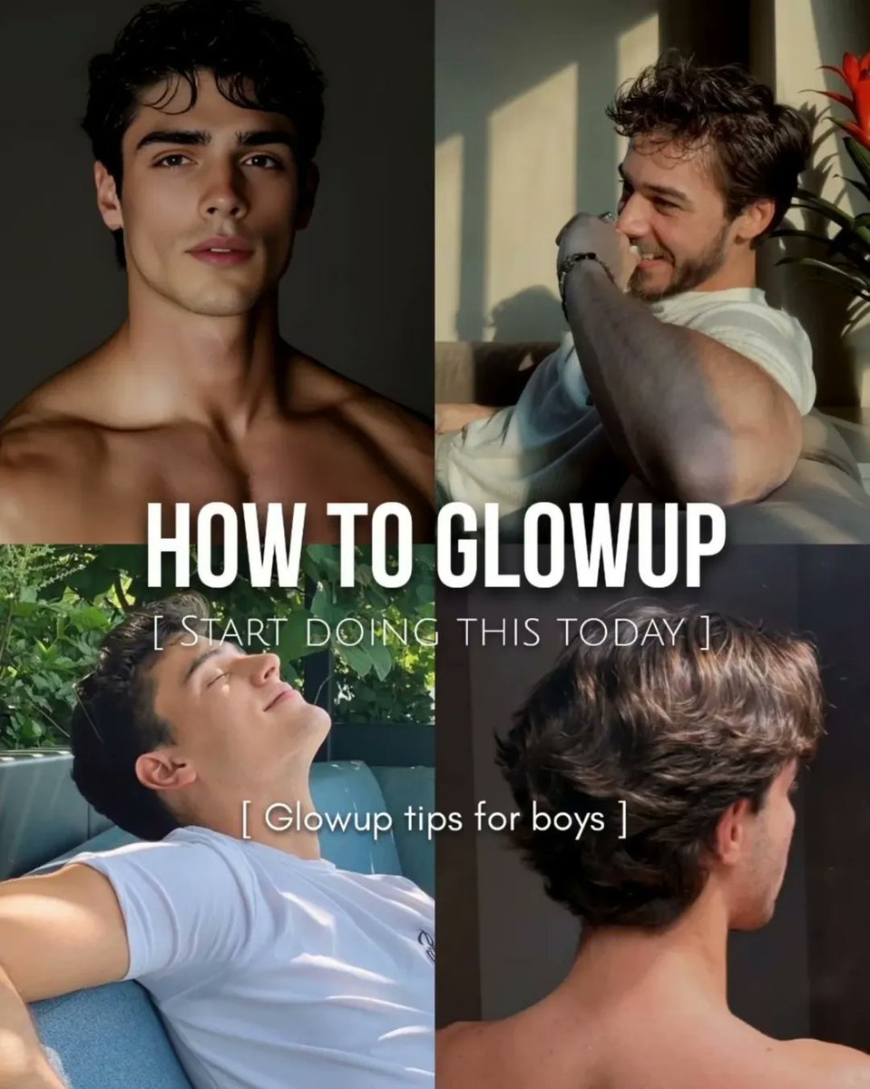 YourBestSelfX's tweet photo. 7 Glow up tips for boys (Start doing this today):

-Thread- https://t.co/JjYGgGWBNY