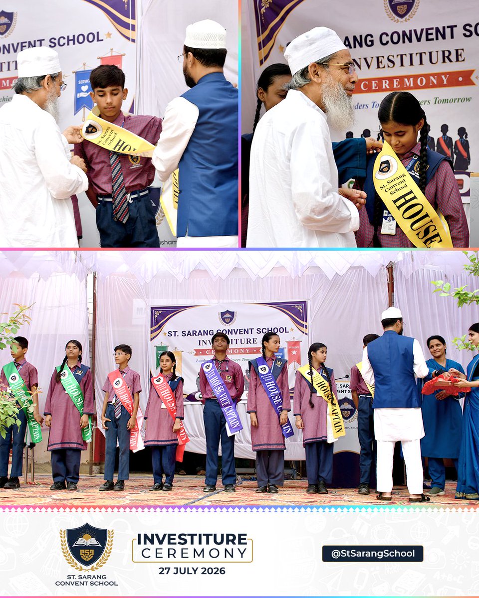 StSarangSchool's tweet photo. Investiture Ceremony 2026 | St. Sarang Convent School  #InvestitureCeremony #StSarangConventSchool #StSarang #ConventSchool #School #Saiyedsarawan https://t.co/mQVy2e0VqK