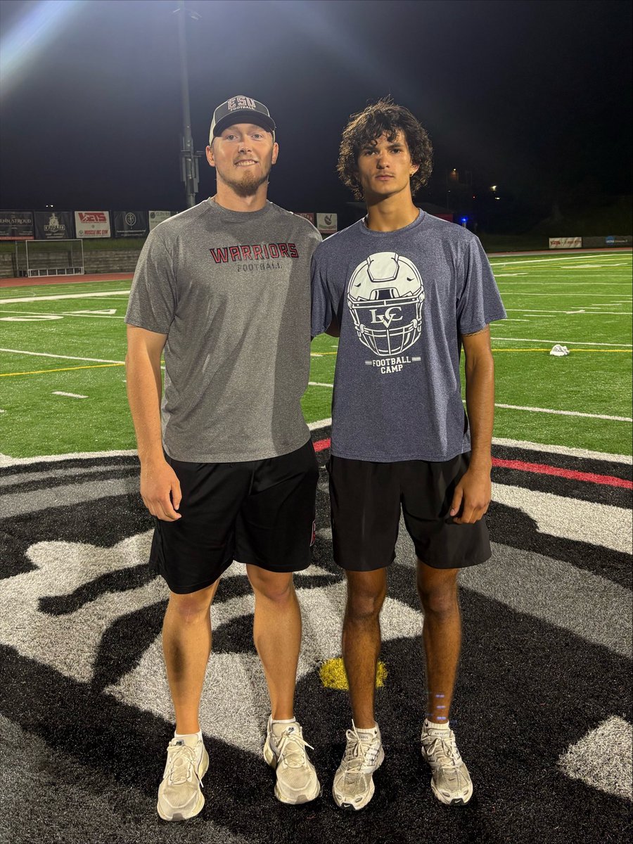 Darius_Neely's tweet photo. Big thanks to the ESU coaching staff for the opportunity to compete at East Stroudsburg’s football camp Friday night! @CoachDStuart @coachHags15 @RyanHafer13 https://t.co/kfMJhFDe5A