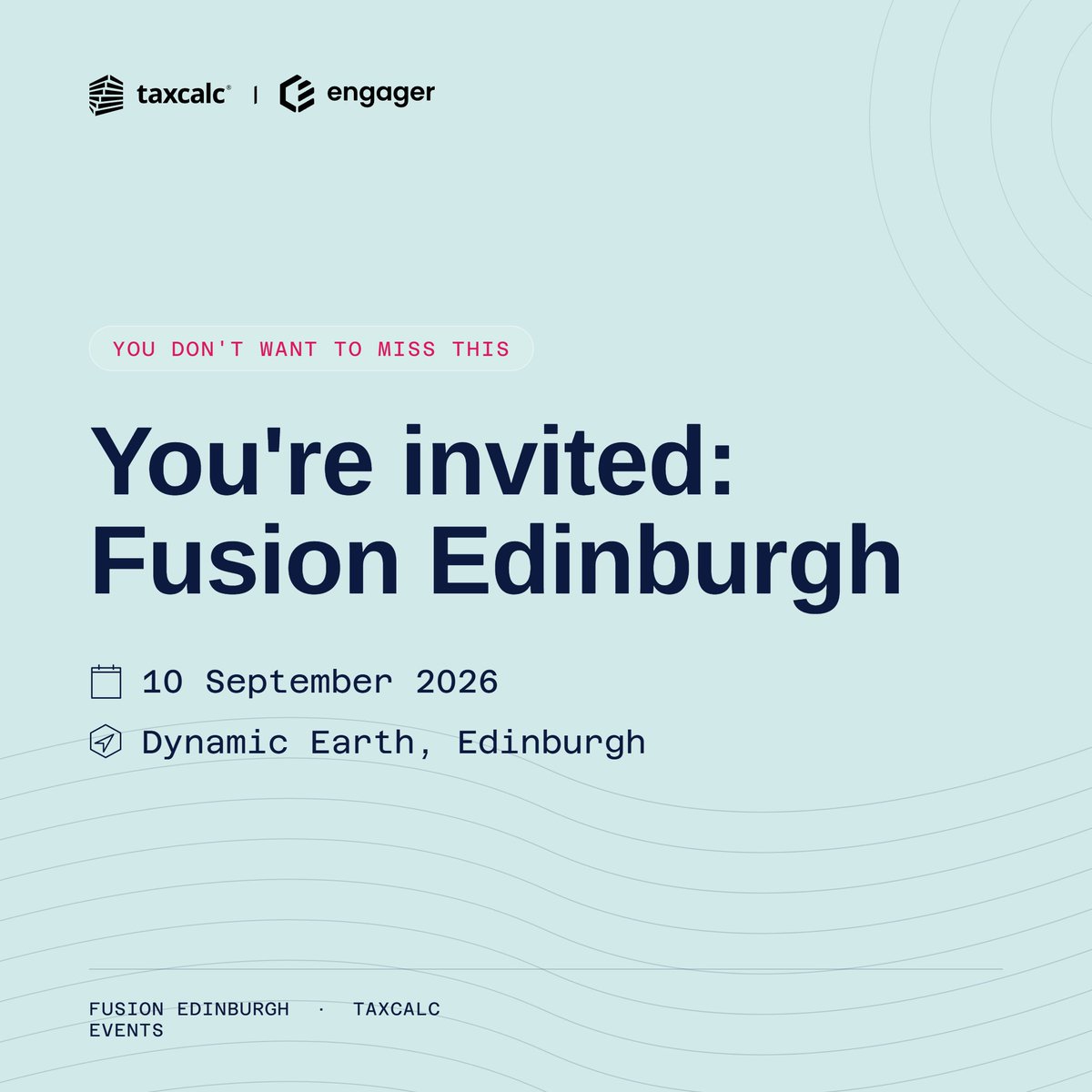 taxcalc's tweet photo. We're bringing accountants and practice leaders together in Edinburgh on the 10th of September. You should be there.

Fusion Edinburgh is where the real conversations happen. You'll meet practices dealing with the exact same challenges you're facing right now. Compare notes. Share what's actually working. Learn from people who've already figured out the solutions you're still searching for.

Plus, you'll hear from industry-leading speakers who aren't afraid to talk about what's really broken in accounting practices today, what needs to change and hot topics in the accounting world!

It's the kind of day where you leave with ideas you didn't come in with and connections that matter.

Spots available now. Will we see you there?

Register in the comments!

#FusionEdinburgh #Accountants #TaxCalc #Engager