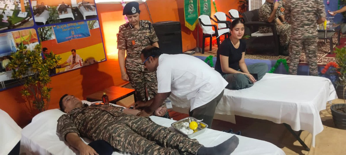 Digpopsdwa's tweet photo. CRPF@88: A Legacy of Service &amp; Loyality, 
#88thCRPFRaisingDay celebrated at Ops Range #CRPF DWA. On the occasion; importance of the day briefed by DIG(OPS) DWA.  A Blood donation camp/Spl Sainik Sammelan &amp; Sports Competition also organized on the occasion. https://t.co/NdDcLTGBTo