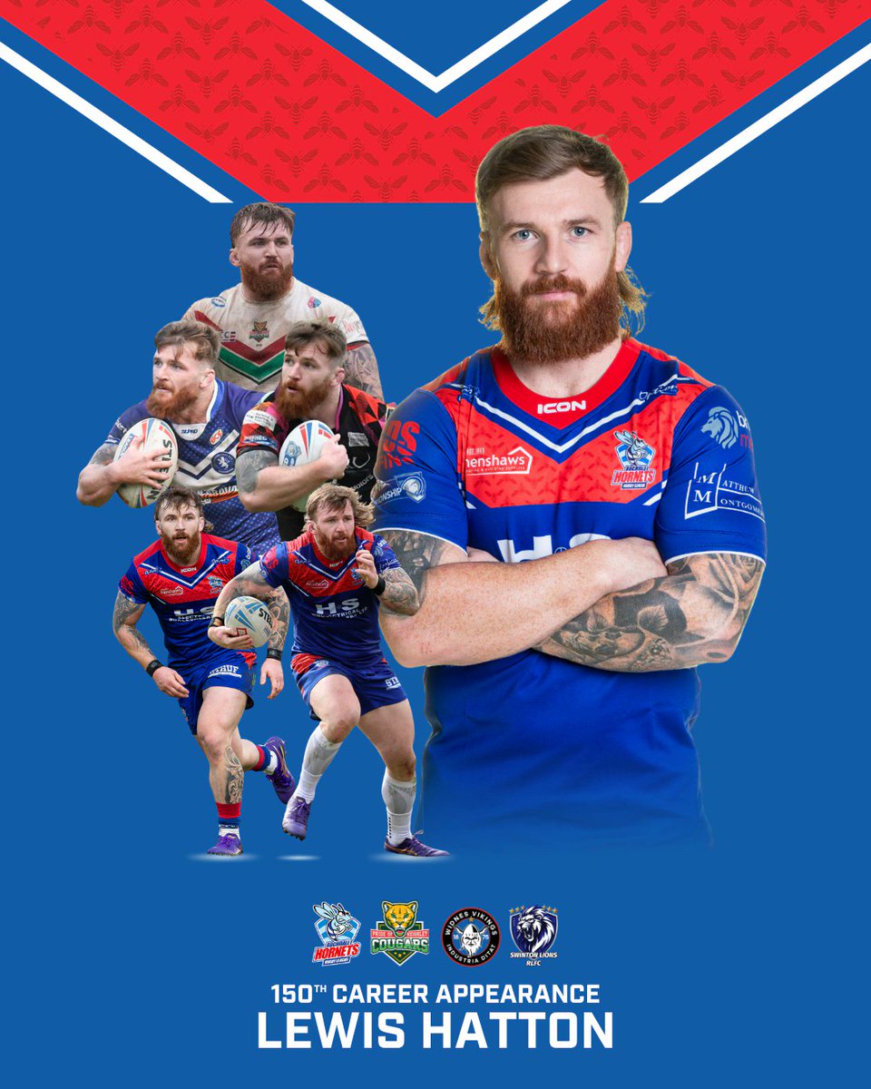 RochdaleHornets's tweet photo. Well done on reaching 150 career appearances, Hatto 👏 https://t.co/jCYh63XbOW