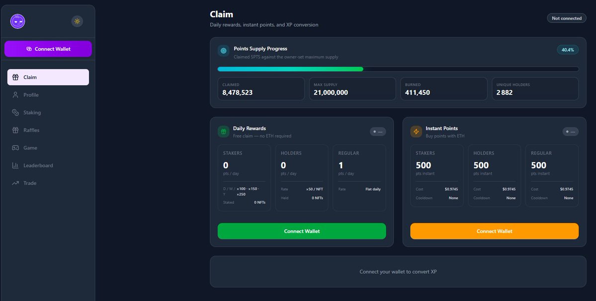 Shellies_NFTs's tweet photo. 🚨 Limited-Time Boost on Shellies Platform! 🚨

We've increased Instant Points from 50 → 500 SPTS for just 0.0005 ETH (≈ $1)! 🔥

This special offer is available to everyone and will remain live until 50% of the total SPTS supply has been claimed. Once we reach that milestone, the reward will return to 50 SPTS.

👉 Claim here: https://t.co/KTf2kwxrK4

Why did we make this change?

💜 Encourage both the Shellies and @inkonchain  communities to start collecting SPTS.
🎁 Every purchase helps us fund more raffles and bigger rewards.
🔥 Every SPTS spent on raffles is burned immediately. We've already burned 410,000+ SPTS!
📈 SPTS will become tradable in the future.
🎯 Holding SPTS will also be the only way to qualify for our upcoming airdrop.

This is the best time to start stacking your SPTS before the next phase. 🚀

👉 https://t.co/hLM6lGJu9H