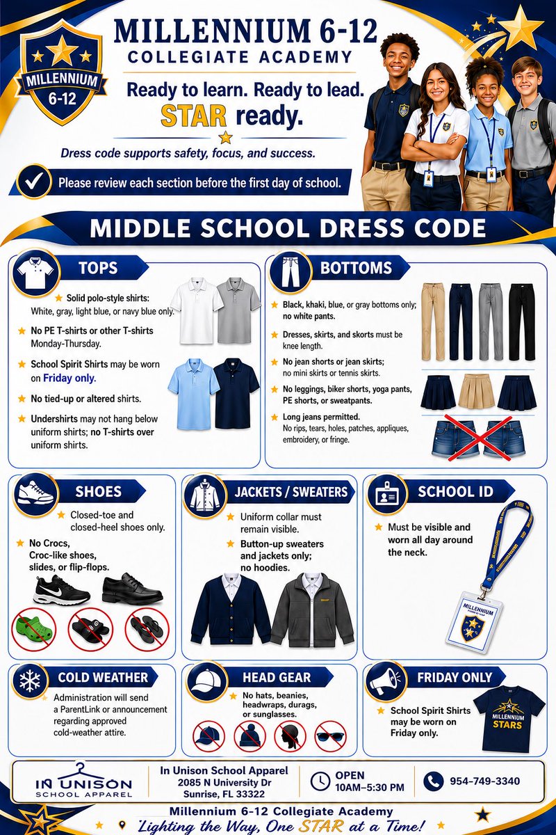 M6_12Collegiate's tweet photo. π Welcome back, MCA Stars! School begins Monday, Aug. 10. πβ Join us for orientation & schedule pickup July 31βAug. 6. Breakfast starts at 9:00 AM; classes run 9:30 AMβ4:30 PM. Visit our website for details and spirit shirt orders! #MCAProud #BackToSchool2026 #MCAStars https://t.co/jTiYGAxusQ