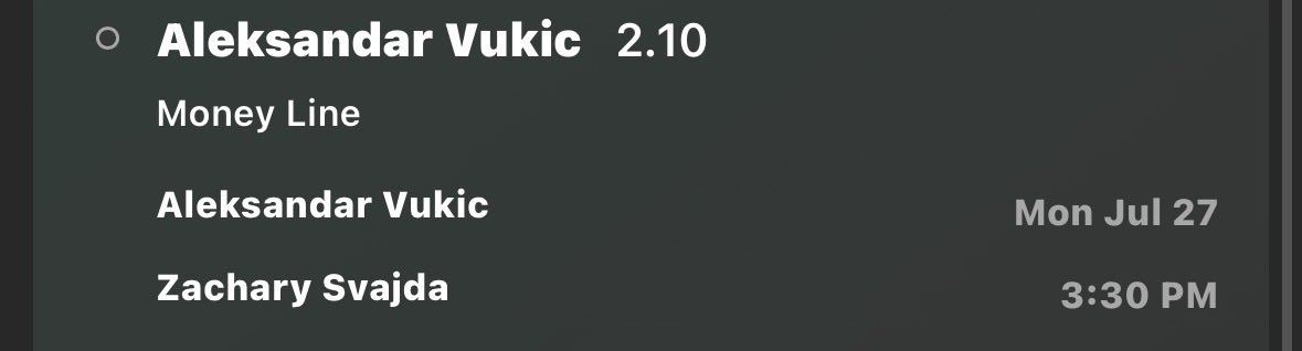 BookBookTips's tweet photo. Aleksandar Vukic WIN 🏆 https://t.co/zsjp8uGX5h