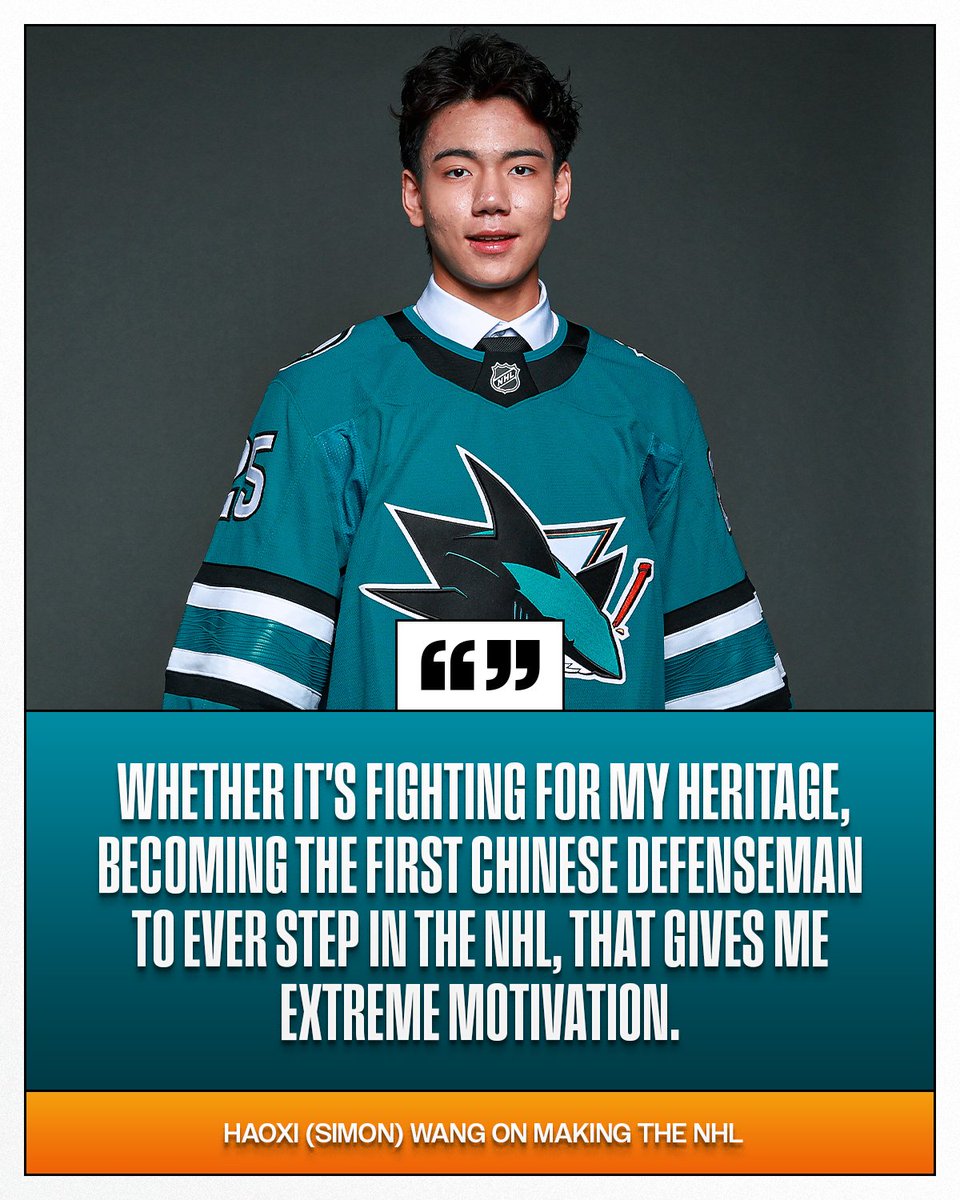 NHLPR's tweet photo. Haoxi (Simon) Wang's goal on the ice is to soon suit up for the @SanJoseSharks. Off the ice, he hopes to get more Asian people involved in the sport so that he's one of many more in the NHL.

Read more from @NHLMedia: https://t.co/HrFO64Cpfm https://t.co/mRiB1hTy9n
