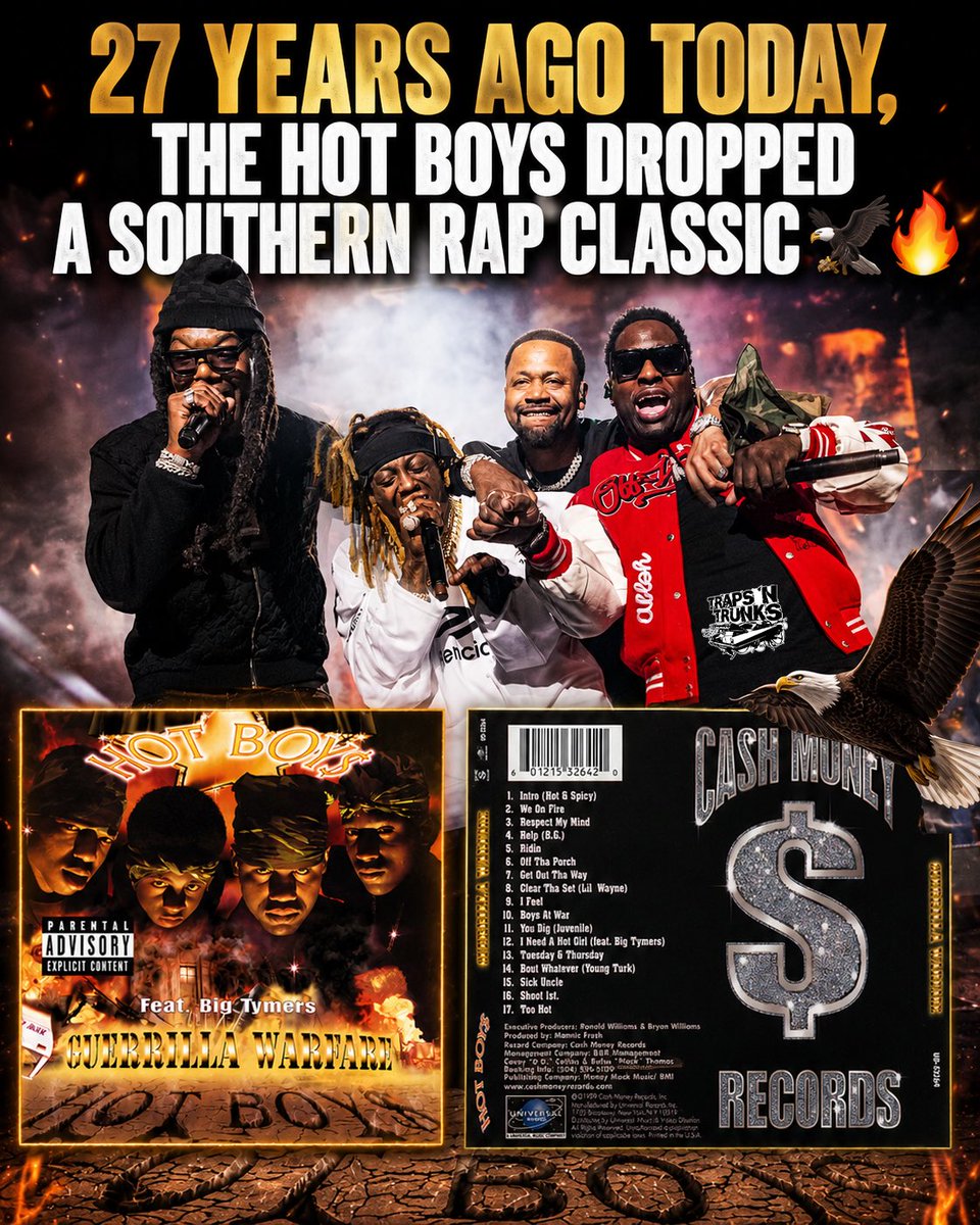 On this day in 1999, the Hot Boys released their classic album