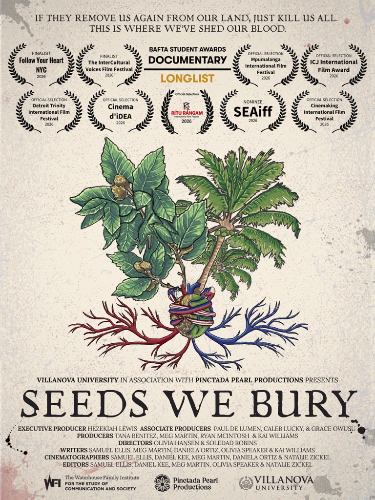 VillanovaU's tweet photo. A film by a team of Villanova undergraduates has been named a finalist in the 53rd Annual Student Academy Awards’ Documentary Category. Their entry, “Seeds We Bury,” focuses on the stories of the Shinnecock and Ati peoples.

Read more: https://t.co/vBxzDoZZe9 https://t.co/Y5D7nAolbS