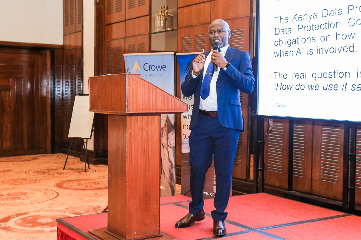 Crowe_Erastus's tweet photo. Does your organization take AI seriously?Profound insights from CPA Francis Ugango,Partner,Crowe Erastus, at recent Post Budget Briefing Conference.The question is no longer "should we use AI" but "how do we use it safely, ethically and effectively".#SmartDecisions #LastingValue https://t.co/PhSjVsh0X7