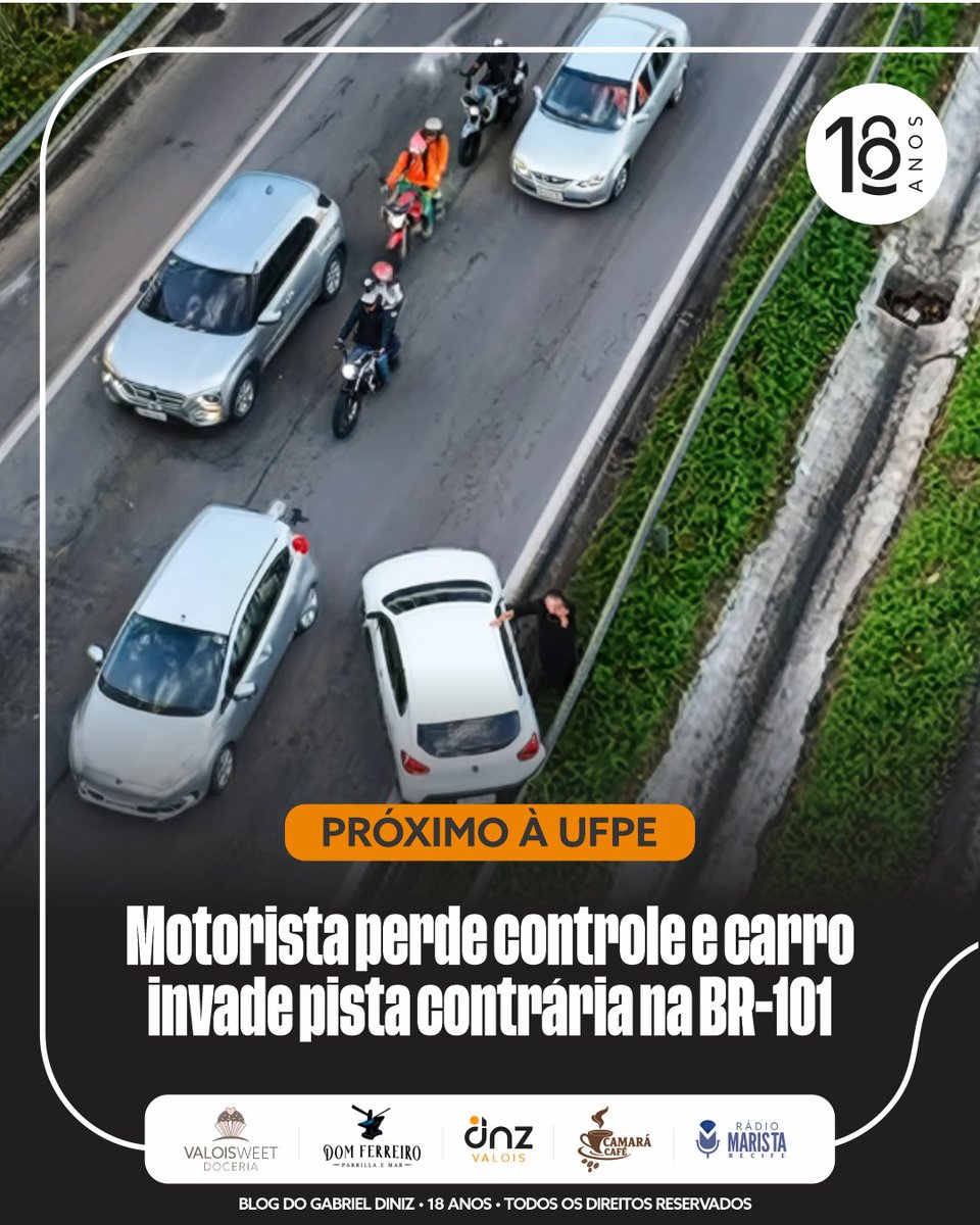bgdrecife's tweet photo. Um motorista perdeu o controle do veículo, destruiu parte do guard rail, atravessou o canteiro central e só conseguiu parar na contramão da pista, deixando o carro completamente danificado e assustando quem trafegava pelo local.
https://t.co/wcj6GYXqQU https://t.co/MPcX9ZmJns
