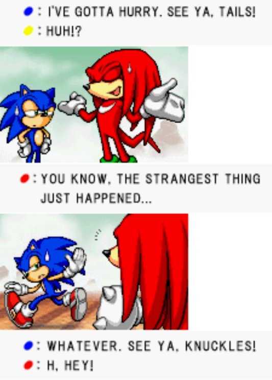 Shaaken5's tweet photo. @DarkBeginRyxku @mashkiel False. There are instances in some games like Sonic Advance and Sonic Adventure 1&amp;2 where his eyelids are tan. https://t.co/TbV7KqBWj7