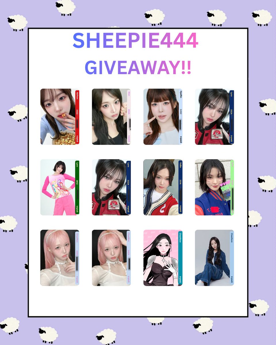 SheepieSharon's tweet photo. It's my birthday next week, time for another GA 😊

1st Prize: Can choose 2 digitals

Rules:

1. Follow (don't unfollow, play nice)
2.Tag 1 friend and comment your ID
(Birthday wishes are optional)
3. Repost

Will closed 7th August.

Good luck and Thank you for participating 🐑 https://t.co/QnfDQphG9j