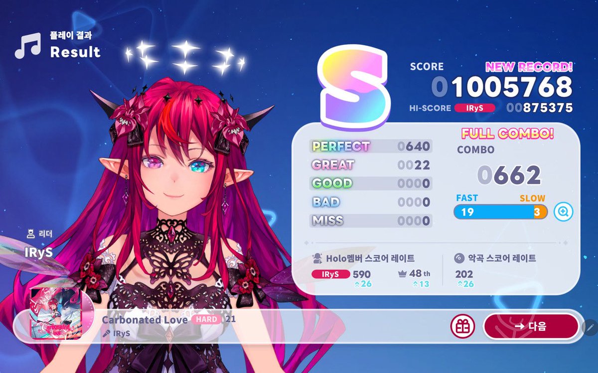 qua414's tweet photo. #ホロドリ #IRyS
첫 풀콤보！！！！！
해냈다🙌🙌🙌🙌🙌🙌🙌🙌🙌 https://t.co/NwnYQYNo7Z