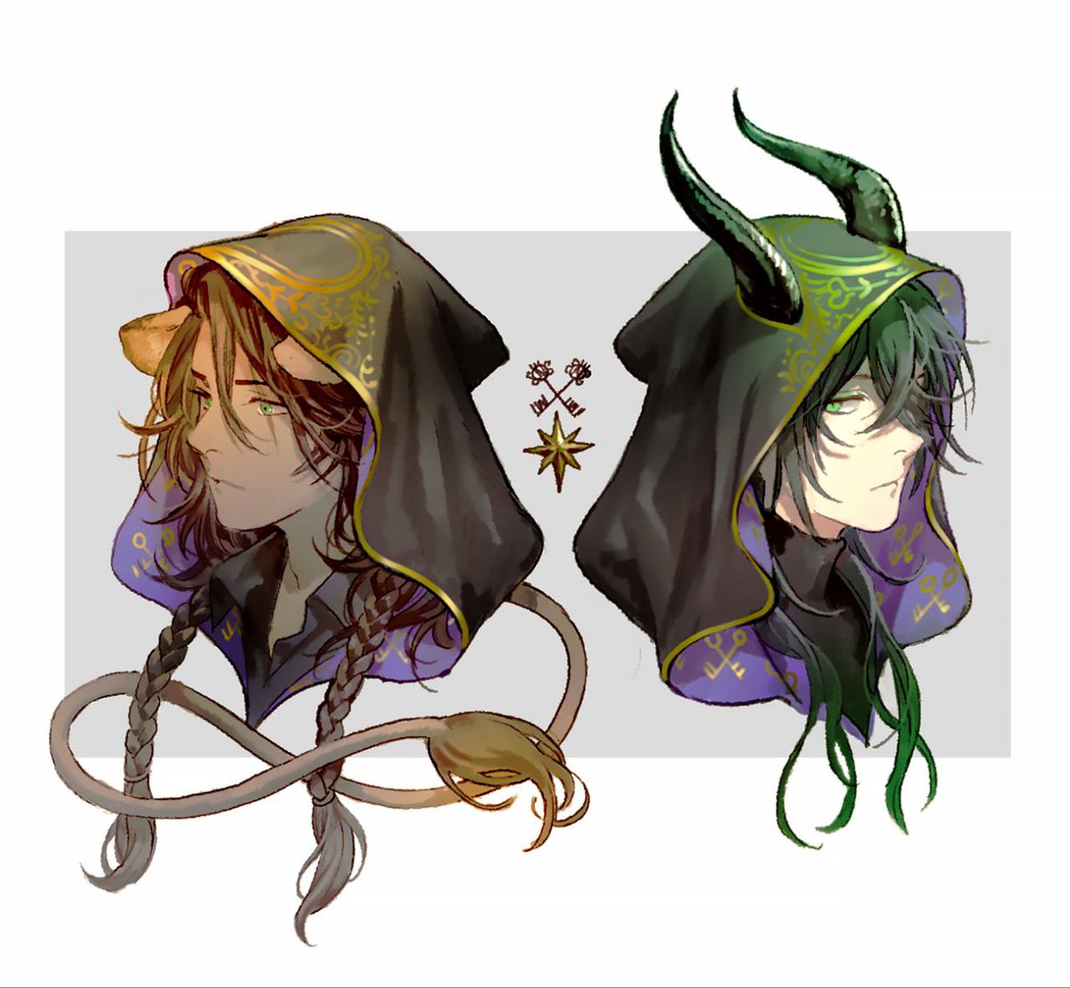 WHABrasil's tweet photo. Meio off | Aproveitando o anúncio da data da segunda temporada do anime de Twisted Wonderland, vocês sabiam que a sensei Shirahama já fez algumas artes dos alunos da Savanaclaw (+Malleus) ? https://t.co/YXCfxuKjPE