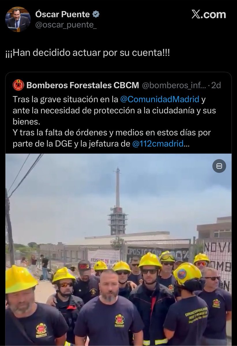 juankaamoraa_'s tweet photo. Entiendo que si quieren ayuda “que la pidan” no?

Aquí “prohíben” a unidades de bomberos ir para que ayudan, en otros países mandamos en menos de 24h 🤔 https://t.co/vXKzKKs3dn
